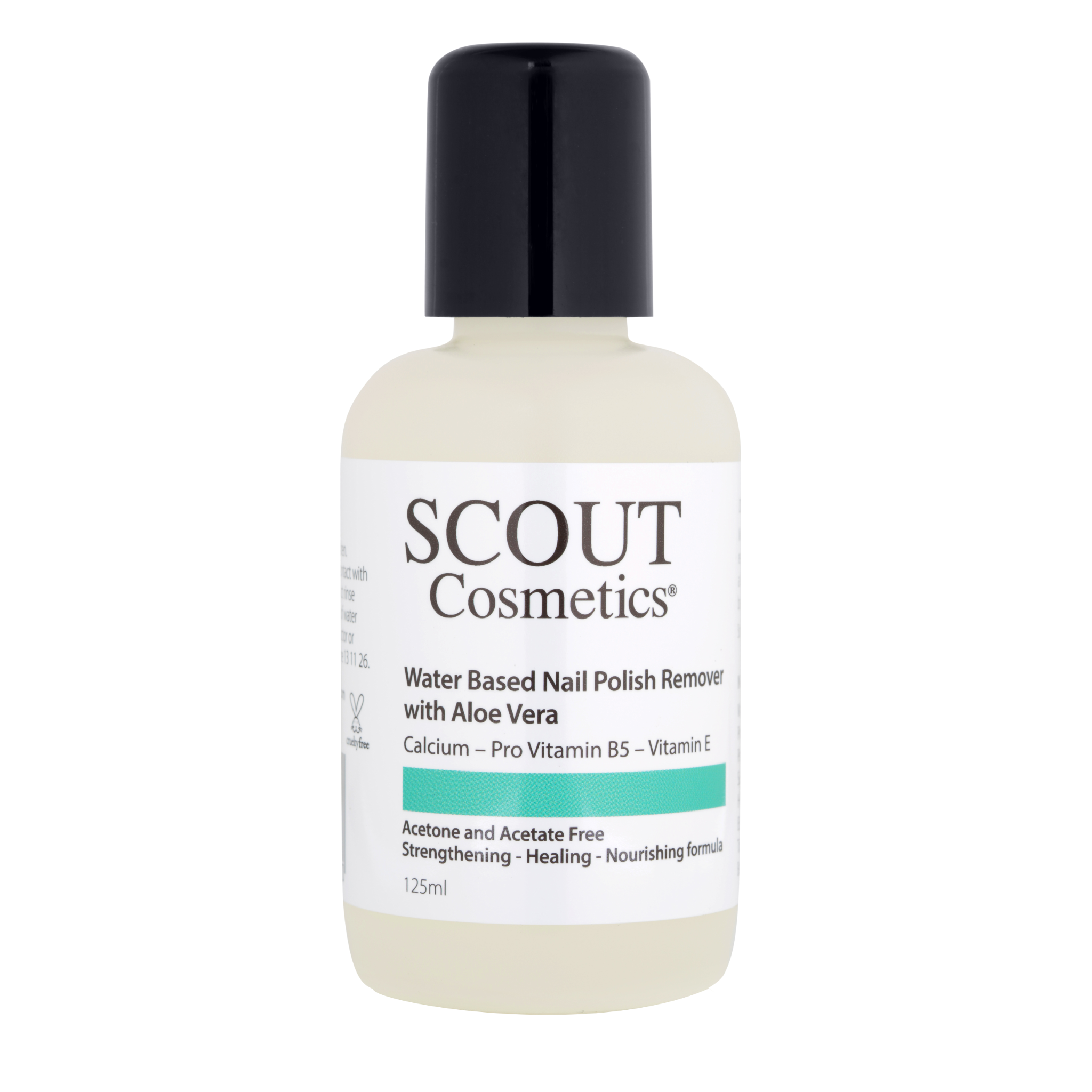 SCOUT Cosmetics Nail Polish Remover With Aloe 125ml
